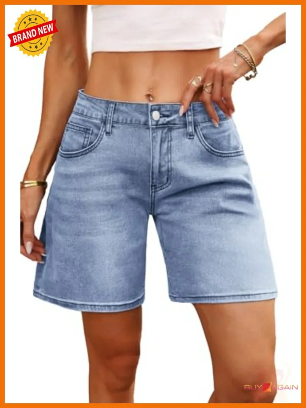 Low Rise Baggy Wide Leg Denim Shorts for Women Y2K Street Style